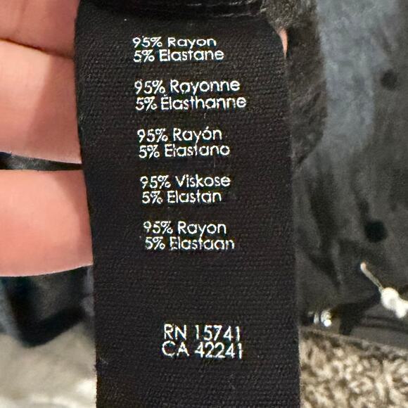 P.J. Salvage Women's Long Sleeve Pajama Top L Heather Slate Polka Dots Comfy NWT - Picture 6 of 7